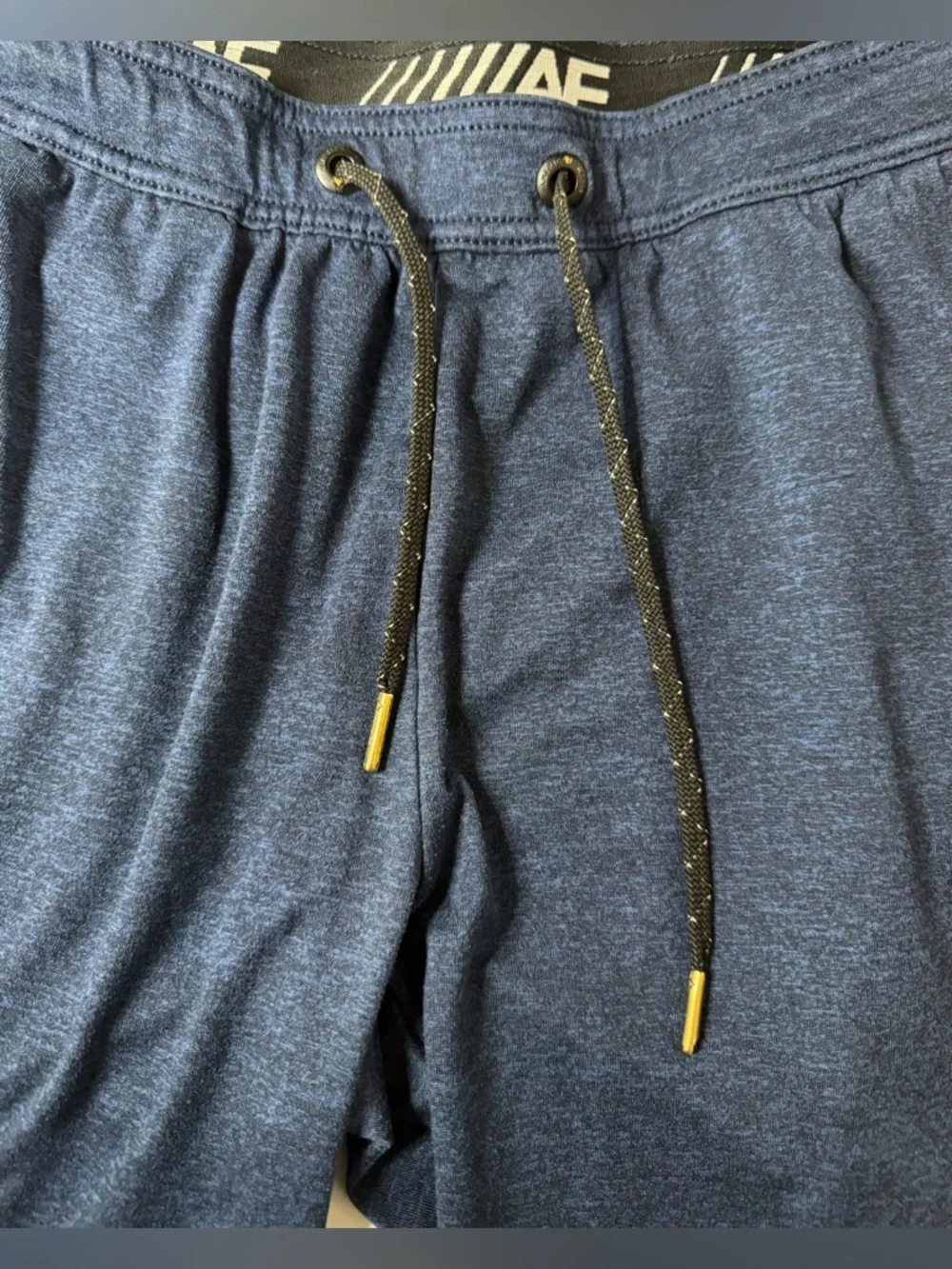 American Eagle AE Active Flex Athletic Shorts Heathered Navy Blue Size S